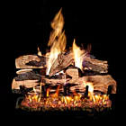 Peterson Real Fyre Split Oak Designer Plus See-Through Vented Gas Log Set